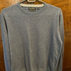 Men's light blue wool Sweater